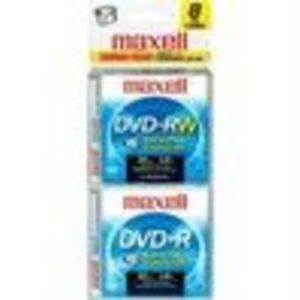 Maxell (567640) DVD-RW Slim Jewel Case Storage Media (8 Pack)