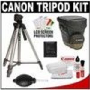 Canon 59" Deluxe Photo/Video 200 Tripod with 3-Way Panhead & Canon Zoom Pack 1000 Holster Case + Acc...