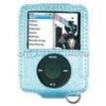 Kroo Blue Leather Forza Case (642) for Apple iPod Nano 3rd Generation