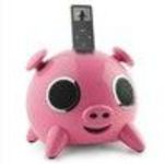 Microsoft Pink iPig - 2.1 stereo iPod Docking Station, MP3, MP4, PS3, Wii, XBOX 360 Speaker and Sound System Docking Station, Remote Control, Speaker System