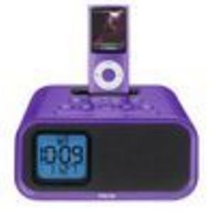 iHome Alarm Clock Speaker System for iPod in Purple