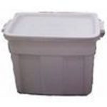 Rubbermaid 18GAL STL GRY Stor Tote Quantity 12