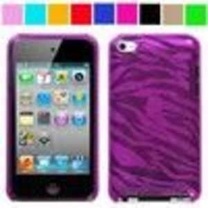 SumacLife Pink Zebra Thin Protective Case for Ipod Touch 4th Generation with Camera Suitable for 8G 32G 64...