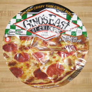Gino's East of Chicago Sausage & Pepperoni Golden Crispy Thin Crust Pizza