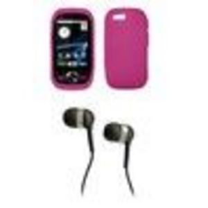 Motorola Opus One i1 Premium Silicone Skin Case Cover Protector + 3.5mm Stereo Hands- Headphones for Motorola Opus One i1