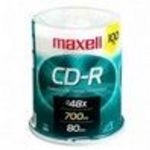 Maxell (648200) 48x CD-R Spindle (100 Pack)