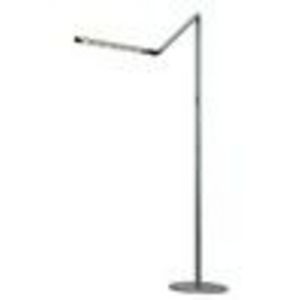 Koncept i-Tower High Power Warm LED Floor Lamp - Silver with Free Gifts Clip-on LED Spotlight AND Micrfiber Cleanse Cloth Black