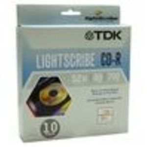 TDK (CD-R80LSW10) 52x Spindle (10 Pack)