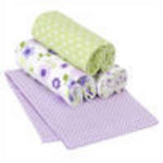 Carter's Lilac Floral 4 Pack Receiving Blanket