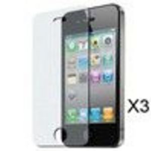 Skque 3 Pack Anti Glare Screen Protector Shield Guard with Cleaning Cloth for Apple iPhone 4