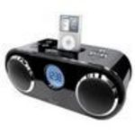 iLuv i166 Audio System with Dual Alarm, LCD, and Dock Speaker System for iPod (Black)