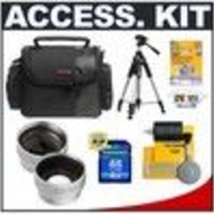 Sanyo Deluxe Accessory Kit with Carrying Case + 2x Telephoto Lens + 0.5x Wide Angle Lens + 4GB SDHC Memory... Lens Cleaning
