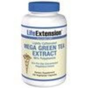 Mega Green Tea Ext Lightly Caffeinated 100 Veg Caps (Life Extension)