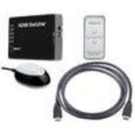 Microsoft PS3/xBox 360/Blu-Ray HDMI splitter + Remote & 5 HDMI Cables
