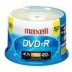 Maxell (638011) 16x DVD-R Spindle (50 Pack)
