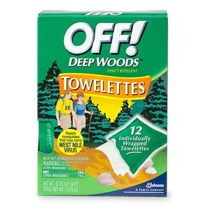 Off! Deep Woods Insect Repellent Towelettes