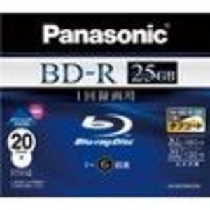 Panasonic Blu-ray Disc - 25GB 6X BD-R - 2010 Version (LMBR25MH20N) Media (20 Pack)