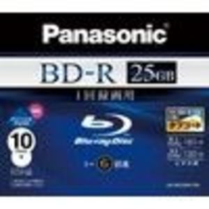 Panasonic Blu-ray Disc - 25GB 6X BD-R - [2010 Model] (LMBR25MH10N) Media (10 Pack)