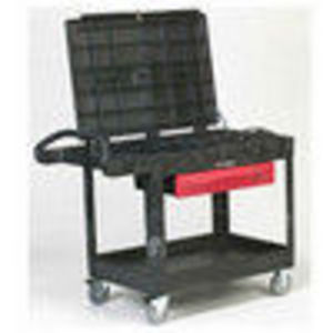 Rubbermaid 4535 88 Professional Contractors Cart W/ Compartments 53x26x38