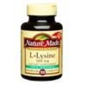 Nature Made L-Lysine 500 mg Tablets