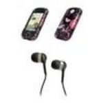 Motorola CLIQ XT Premium rubberize SnapOn Case Cover Protector + 3.5mm Stereo Hands- Headphones for Motorola CLIQ XT