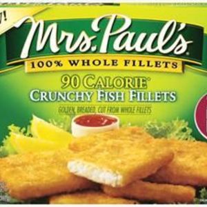 Mrs. Paul's Crunchy Fish Fillets 90 Calories