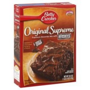 Betty Crocker Original Supreme Premium Brownie Mix with Hershey's Syrup Pouch