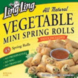 Ling-Ling All Natural Vegetable Mini Spring Rolls
