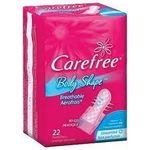 Carefree Body Shape Acti-Fresh Pantiliners Unscented Regular To Go