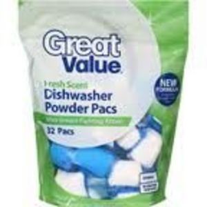 Great Value Dishwasher Powder Pacs