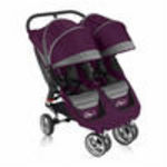 Baby Jogger CITY MINI DOUBLE Stroller - Purple/Gray