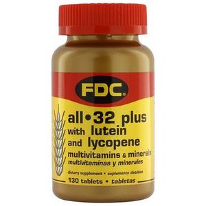 FDC All 32 Plus Multivitamins and Minerals with Lutein and Lycopene