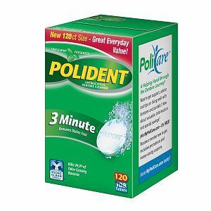 Polident 3-Minute Anti-Bacterial Denture Cleanser Tablets
