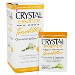 Crystal Essence Mineral Deodorant Towelettes Chamomile &amp; Green Tea