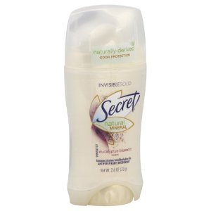 Secret Natural Mineral Invisible Solid Antiperspirant and Deodorant