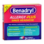 Benadryl Allergy Plus Sinus Headache Kapgels
