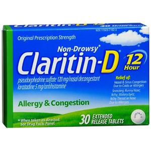 Claritin D 12 Hour Allergy and Congestion Tablets Reviews Viewpoints com
