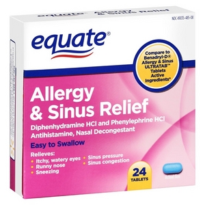 Equate Allergy & Sinus Relief Tablets