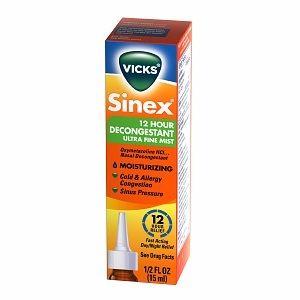 Vicks Sinex 12 Hour Decongestant Ultrafine Mist Nasal Spray