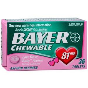 Bayer Chewable Low Dose Aspirin