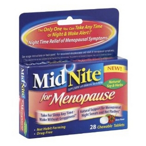 MidNite for Menopause Supplement Chewable Tablets