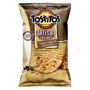 Tostitos - Artisan Roasted Garlic & Black Bean Tortilla Chips