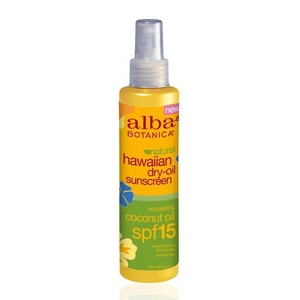 Alba Botanica Natural Hawaiian Dry-Oil Sunscreen Nourishing Coconut Oil SPF 15