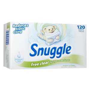 Snuggle Free Clear Fabric Softener Sheets