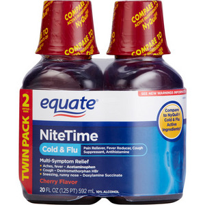 Equate Nite Time Cherry Flavor Multi-Symptom Cold/Flu Relief
