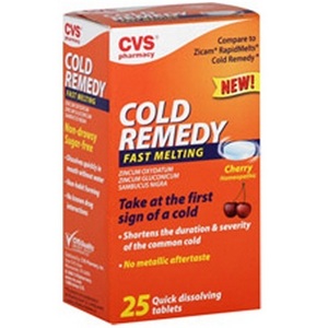 CVS Cold Remedy Fast Melting Quick Dissolving Tablets