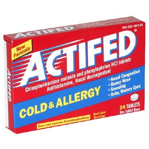 actifed Cold & Allergy Relief Tablets