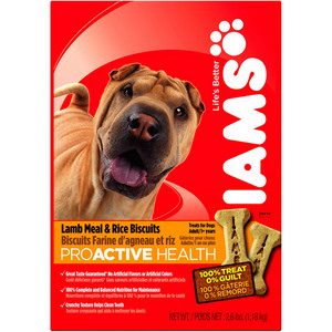Iams ProActive Health Adult Lamb Meal & Rice Biscuits
