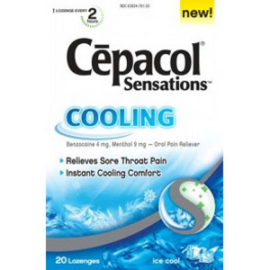 Cepacol Cooling Sensations Throat Lozenges - Ice Cool