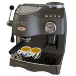 Espressione Cafe Roma Deluxe Espresso Machine with Built-in Grinder, Anthracite Grey